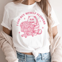 Large White I Can Buy Myself Flowers Shirt, Funny Valentine Shirt, Cat Valentine Shirt, Grumpy Cat, Single's Day Shirt, Single Valentine