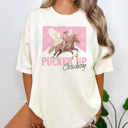 Medium Ivory Pucker Up Cowboy Shirt, Country Valentine Shirt, Cowboy Love Tee, Cute Cowboy Shirt, Cute Valentine Tee, Distressed Shirt