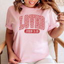 Large Pink Loved John 3:16 Graphic Tee, Jesus Loves You Shirt, Loved Graphic Tee, Valentine's Day Shirt, Jesus Shirt, Love University Shirt