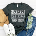 Medium Charcoal-Orders Kids Menu More Funny Suspect Graphic Tees, Funny Shirts, Tired Mom Shirt, Coffee Shirt, Always Late Shirt, Gift for Her