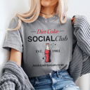 Large Gray Diet Coke Social Club Graphic Tee, Diet Coke Shirt, Favorite Soda Shirt, Caffeine Tee, Gift for Her