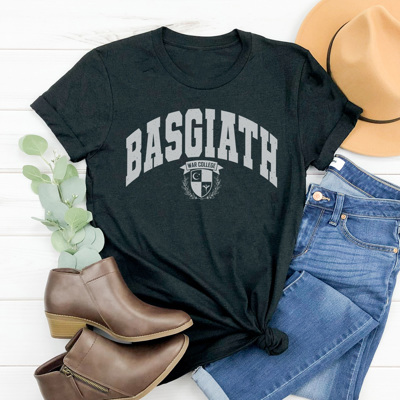 Basgiath War College Graphic Tee, Fourth Wing Shirt, Onyx Storm Shirt, Fantasy Book Shirt, Book Lover, Reading Shirt