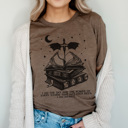 Large Brown I Am Infinite Graphic Tee, Iron Flame Shirt, Onyx Storm Shirt, Fantasy Book Shirt, Book Lover, Reading Shirt