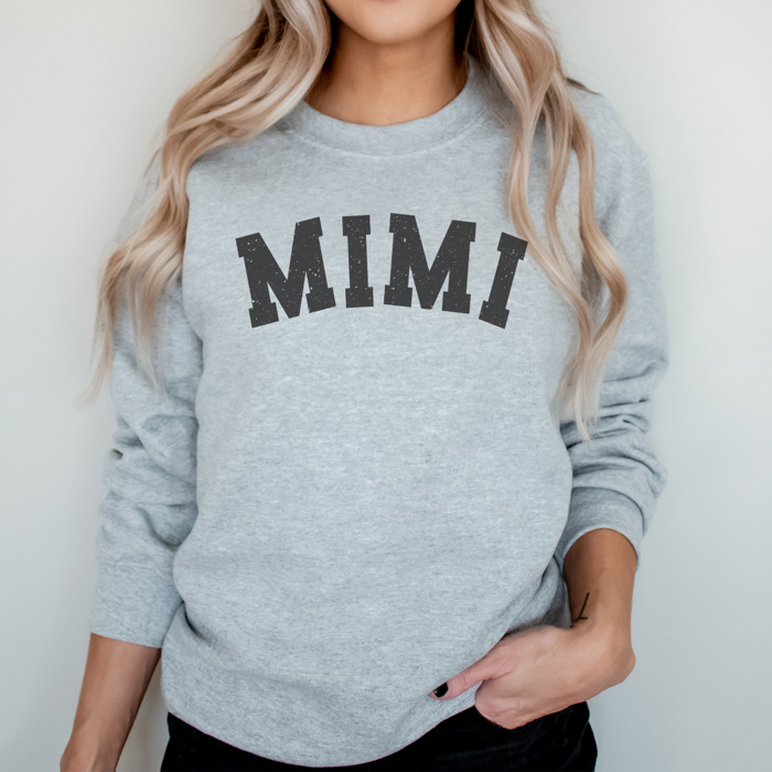 Mimi Varsity Graphic Sweatshirt, Grandma Sweatshirt, Mother's Day Gift, Mimi Shirt