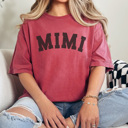 Large Crimson Mimi Varsity Graphic Tee, Grandma Shirt, Mother's Day Gift, Mimi Shirt