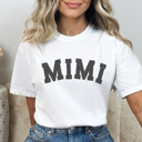 Large White Mimi Varsity Graphic Tee, Grandma Shirt, Mother's Day Gift, Mimi Shirt