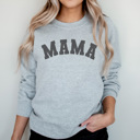 Large Athletic Heather Mama Varsity Graphic Sweatshirt, Grandma Sweatshirt, Mother's Day Gift, Mama Shirt