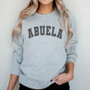 Large Athletic Heather Abuela Varsity Graphic Sweatshirt, Grandma Sweatshirt, Mother's Day Gift, Abuela Shirt