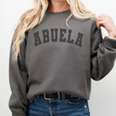 Large Charcoal Abuela Varsity Graphic Sweatshirt, Grandma Sweatshirt, Mother's Day Gift, Abuela Shirt