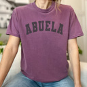 Medium Berry Abuela Varsity Graphic Tee, Grandma Shirt, Mother's Day Gift, Abuela Shirt