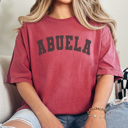 Medium Crimson Abuela Varsity Graphic Tee, Grandma Shirt, Mother's Day Gift, Abuela Shirt