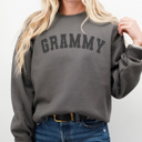 Large Charcoal Grammy Varsity Graphic Sweatshirt, Grandma Sweatshirt, Mother's Day Gift, Grammy Shirt