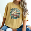 Large Mustard Whatever Floats Your Boat Graphic Tee, Summer Shirt, Boat Shirt, Lake Tshirt