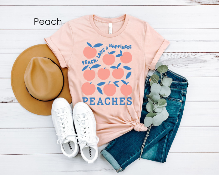 Retro Fruits Graphic Tee, Summer Graphic Tee, Trendy Shirt, Strawberry Tee