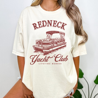 Redneck Yacht Club Graphic Tee, Summer Tshirt, Lake Day Shirt, Boating Tee
