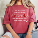 XXL Crimson Diet Coke For You Graphic Tee, Soda Lover Shirt, Funny Graphic Tee, Diet Coke Tshirt