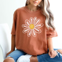 XXL Yam Daisy Flower Graphic Tee, Flower Shirt, Boho Tee, Cute Summer Shirt