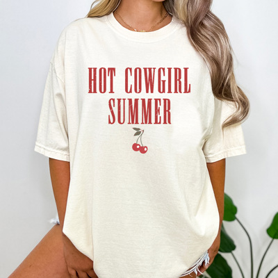 Hot Cowgirl Summer Graphic Tee, Cowboy Shirt, Cowgirl Tee, Summer Graphic Tee, Country Shirt, Concert Tee