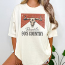 XXL Ivory Raised On 90s Country Graphic Tee, Country Music Shirt, Western Graphic Tee, Cowboy Shirt, Summer Tee