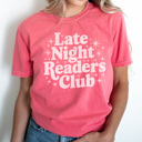 XXL Watermelon Late Night Readers Club Graphic Tee, Book Lover Shirt, Reading Shirt, Book Club Tee, Just One More Chapter Tee