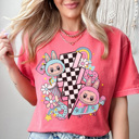  Cute Monsters Graphic Tee, Trendy Monsters Shirt, BuBu Shirt, Every Day Tee
