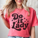 XXL Watermelon Do It Lady Graphic Tee, Funny Graphic Tee, Trendy Shirt, Chit Graphic Tee, Tik Tok Trendy