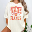 XXL Ivory Go Taylor's Fiance Graphic Tee, Trending Graphic Tee, Chiefs Shirt, English Teacher Gym Teacher