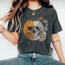 XXL Pepper Halloween Pumpkin Skull Graphic Tee, Cute Halloween Tee, Vintage Halloween, Trendy Shirt