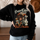  Vintage Trick or Treaters Graphic Sweatshirt, Halloween Sweatshirt, Cute Halloween Sweatshirt, Halloween Costume
