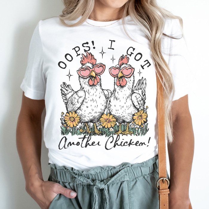 Oops Funny Graphic Tee, Chicken Shirt, Plant Shirt, Book Shirt, Sarcastic Graphic Tee
