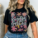  Neon Flower Grades Graphic Tee, Cute Teacher Tee, Back to School Shirt, Grade Level Tees