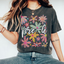  Neon Flower Grades Graphic Tee, Cute Teacher Tee, Back to School Shirt, Grade Level Tees