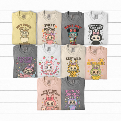 The Monster Dolls Graphic Tee, Trendy Graphic Tee, Cute Graphic Tee, Tik Tok Style