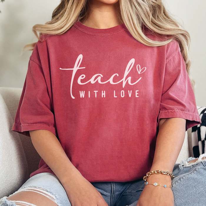Every Day Teacher Graphic Tee, Cute Teacher Shirt, Back to School, Teacher Flower, Comfort Colors