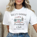  Silly Goose Teacher Grades Graphic Tee, Back to School Shirt, Cute Teacher Tee, Goose Shirt