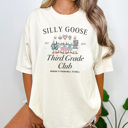 Silly Goose Teacher Grades Graphic Tee, Back to School Shirt, Cute Teacher Tee, Goose Shirt