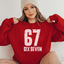  67 Trendy Graphic Sweatshirt, Six Seven Graphic Sweatshirt, Trendy Sweatshirt, Christmas Gift