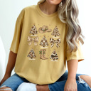 Small Mustard Cowboy Christmas Graphic Tee, Cute Christmas Shirt, Cowboy Tee, Country Christmas