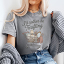 Large Light Gray I'd Rather Be Thrifting Graphic Tee, Thrift Store Shirt, 5 Colors, Comfort Color Tees