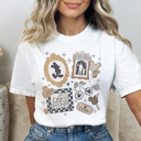 Medium White Antique Theme Park Graphic Tee, Trendy Theme Park Shirt, Favorite Mouse Tee, Vacation Shirt, Comfort Colors
