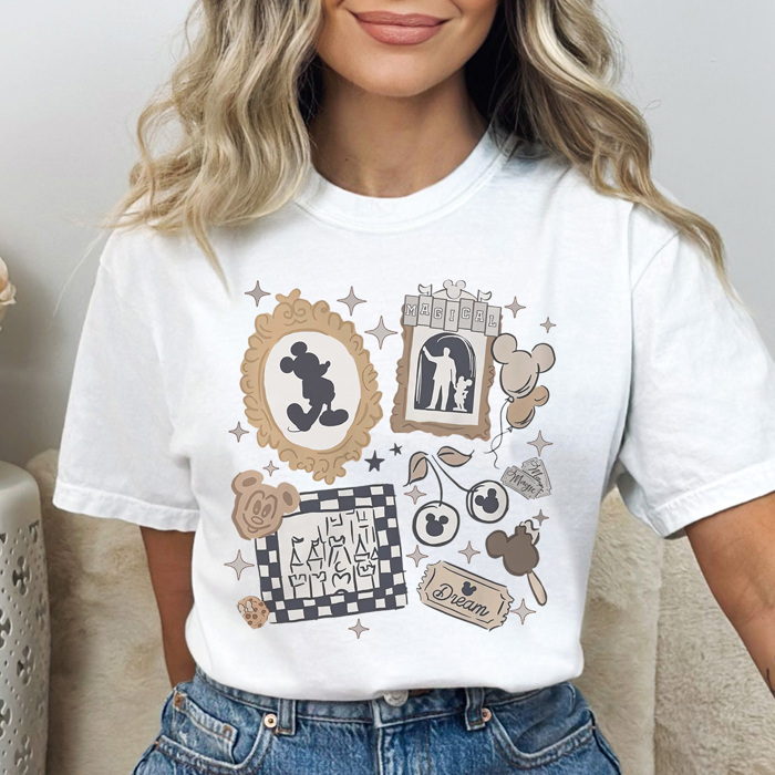 Antique Theme Park Graphic Tee, Trendy Theme Park Shirt, Favorite Mouse Tee, Vacation Shirt, Comfort Colors