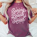 Large Berry Spring Break Squad Graphic Tee, Vacation Shirt, Matching Graphic Tees, Beach Vacation Shirt