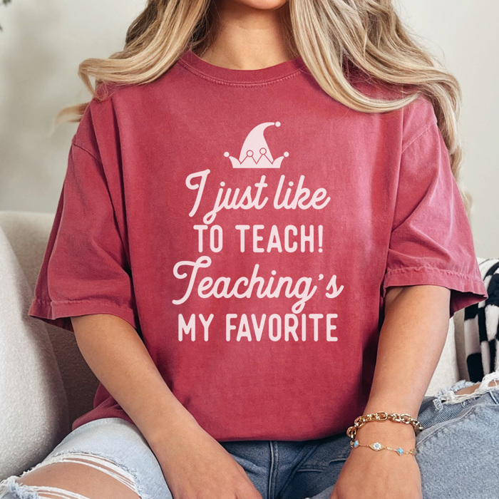 Fun Teacher Christmas Graphic Tee, Cute Christmas Shirt, Teacher Graphic Tee, Christmas Break Tee