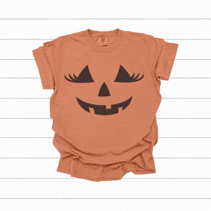 His & Hers Jack O Lantern Graphic Tees, Costume Shirt, Halloween Tee, Pumpkin Shirt