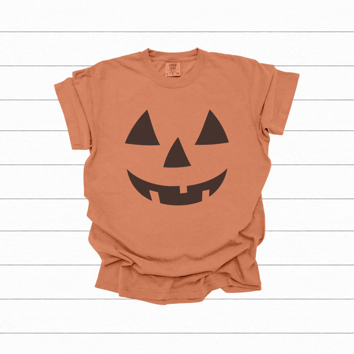 His & Hers Jack O Lantern Graphic Tees, Costume Shirt, Halloween Tee, Pumpkin Shirt