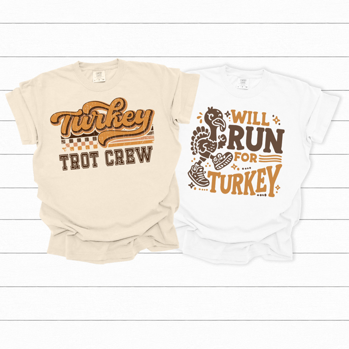 Turkey Trot Graphic Tee, Thanksgiving Shirt, Running Shirt, Turkey Run, Funny Thanksgiving Tee