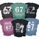  Six Seven Graphic Tee, 67 Graphic Tee, Trending Shirt, Funny Meme, Funny Mom Tee, Funny Teacher Tee