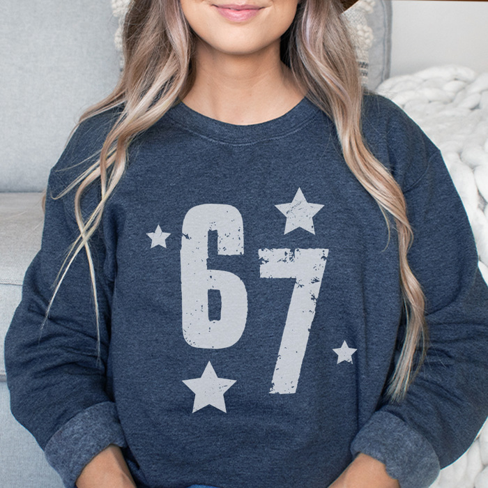 Six Seven Graphic Sweatshirt, Six Seven Graphic Sweatshirt, Trendy Sweatshirt, Christmas Gift