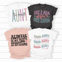 Favorite Aunt Graphic Tee, Cool Aunts Club, Gift for Aunt, Gift for Sister