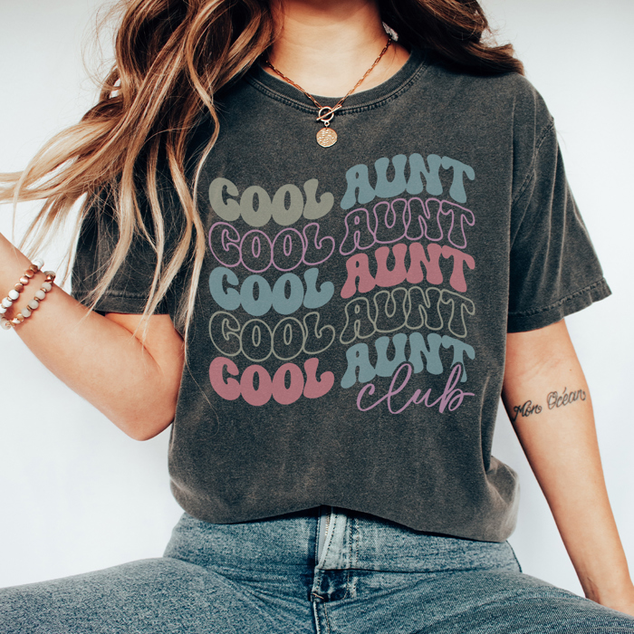 Favorite Aunt Graphic Tee, Cool Aunts Club, Gift for Aunt, Gift for Sister